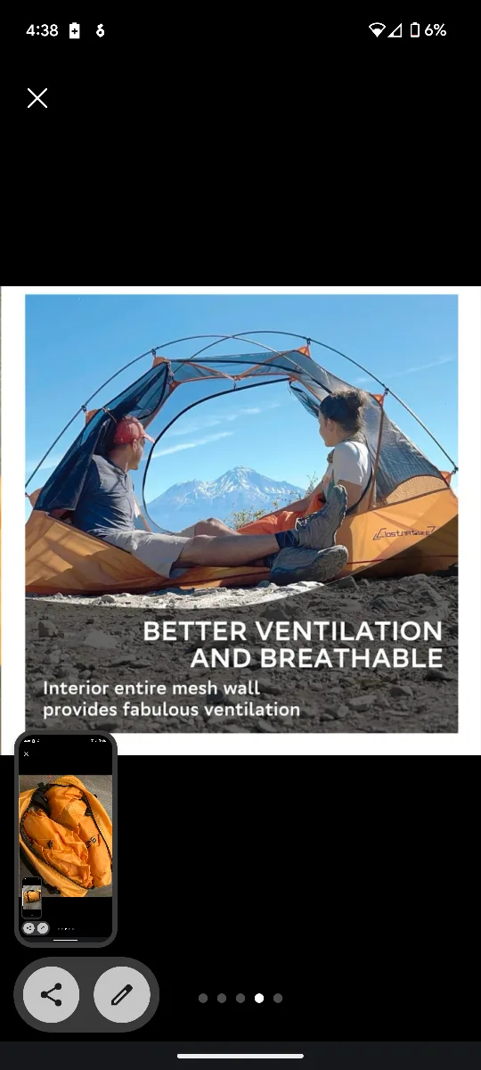 LostNature 7 Orange Tent image indicator(2)