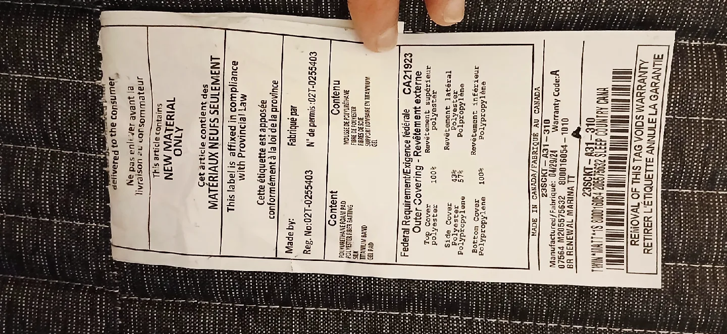 Twin Size Mattress and box spring with frame 350.00 image indicator(2)