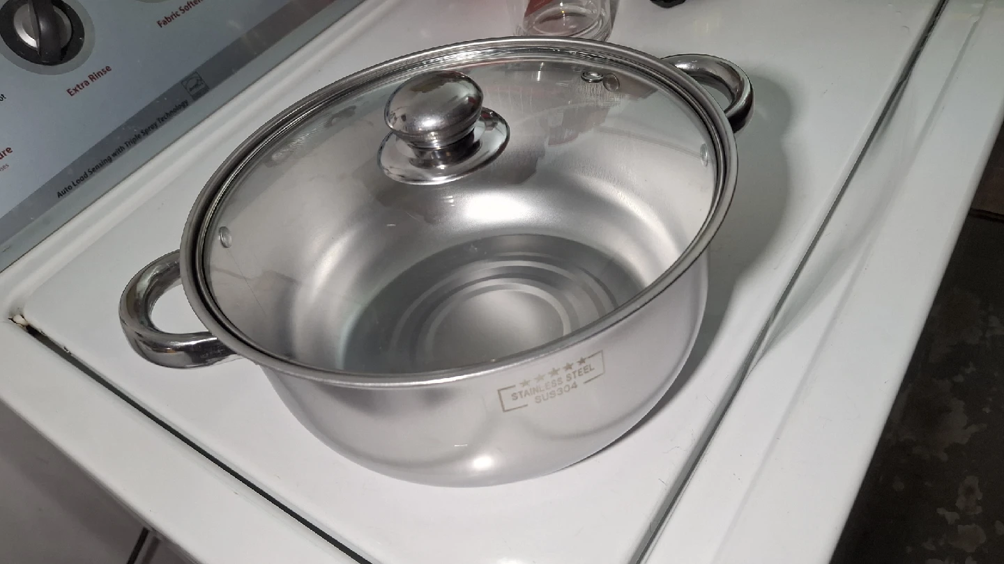 9" Stainless Steel Pot with Lid