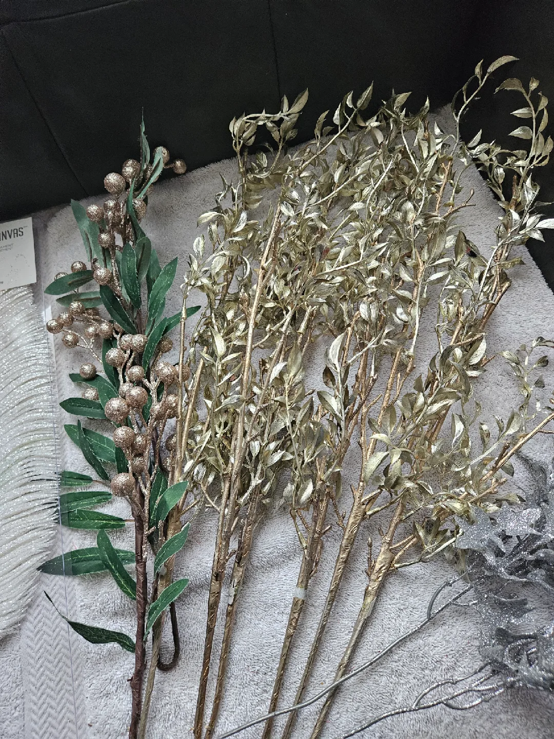 Christmas Stem Decor - Gold and Silver - 14 Stems image indicator(4)