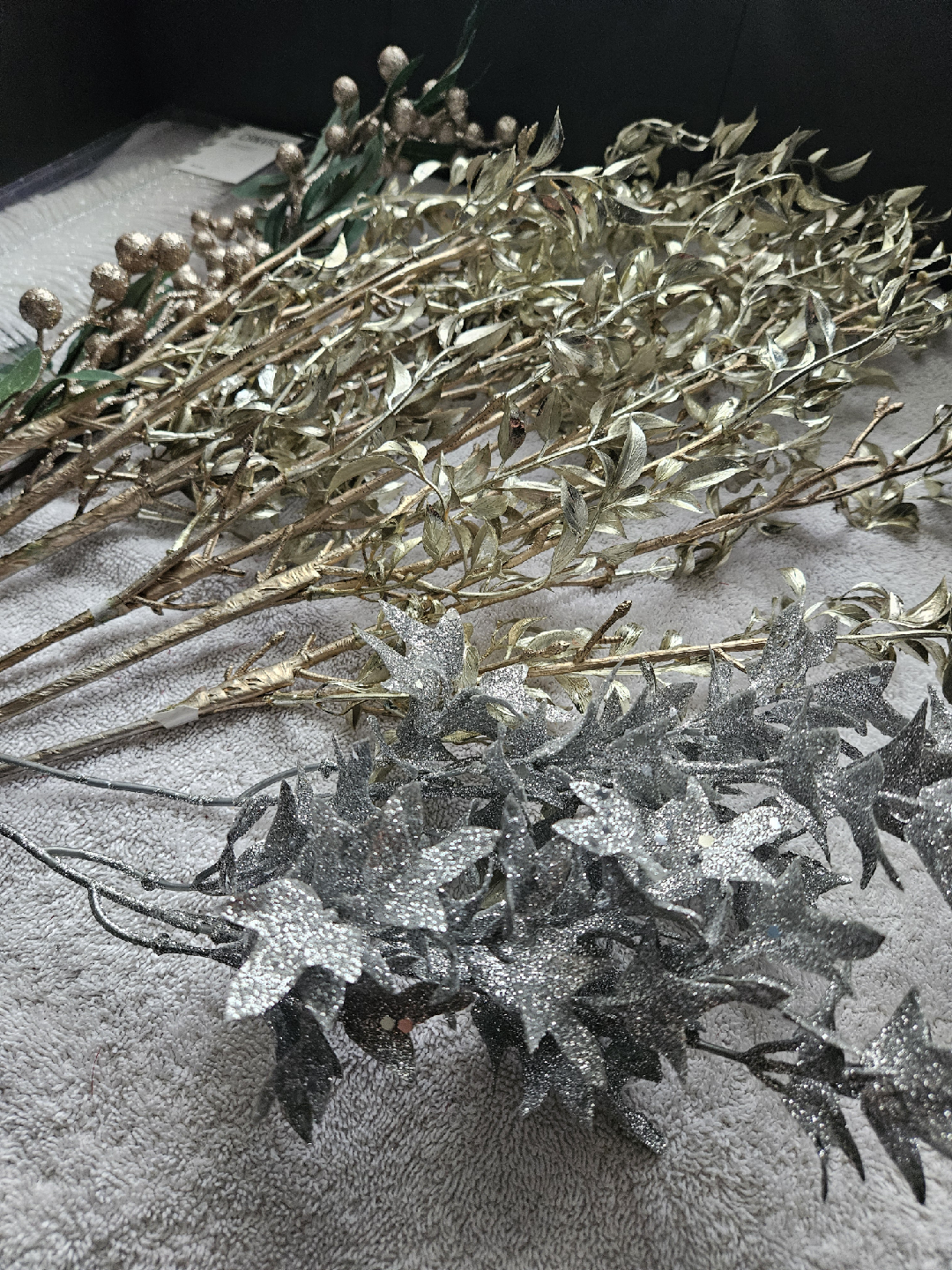 Christmas Stem Decor - Gold and Silver - 14 Stems - photo 5
