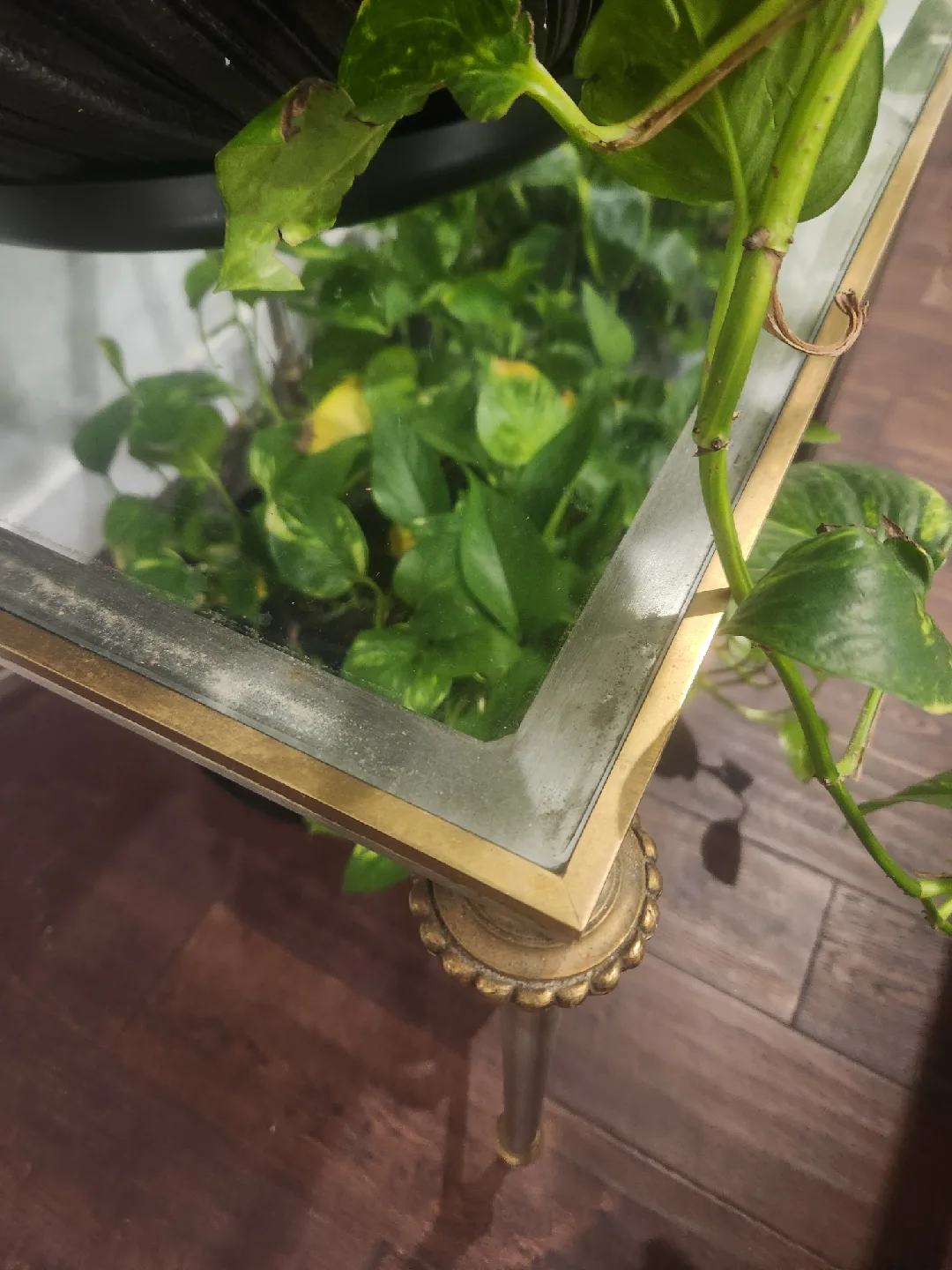 2 Art Deco Cast Metals Side Tables image indicator(2)