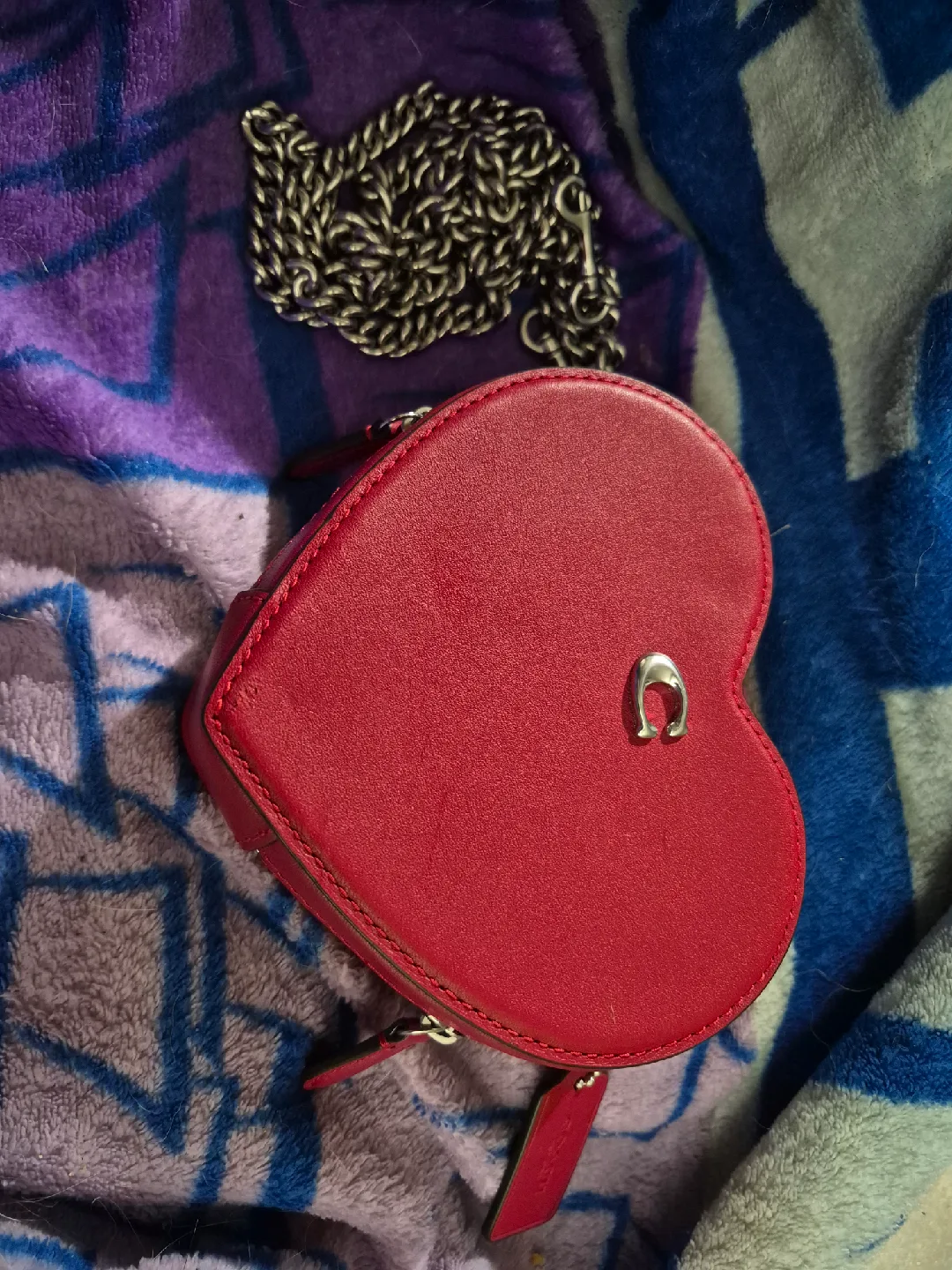 Coach Heart Crossbody Bag - Red