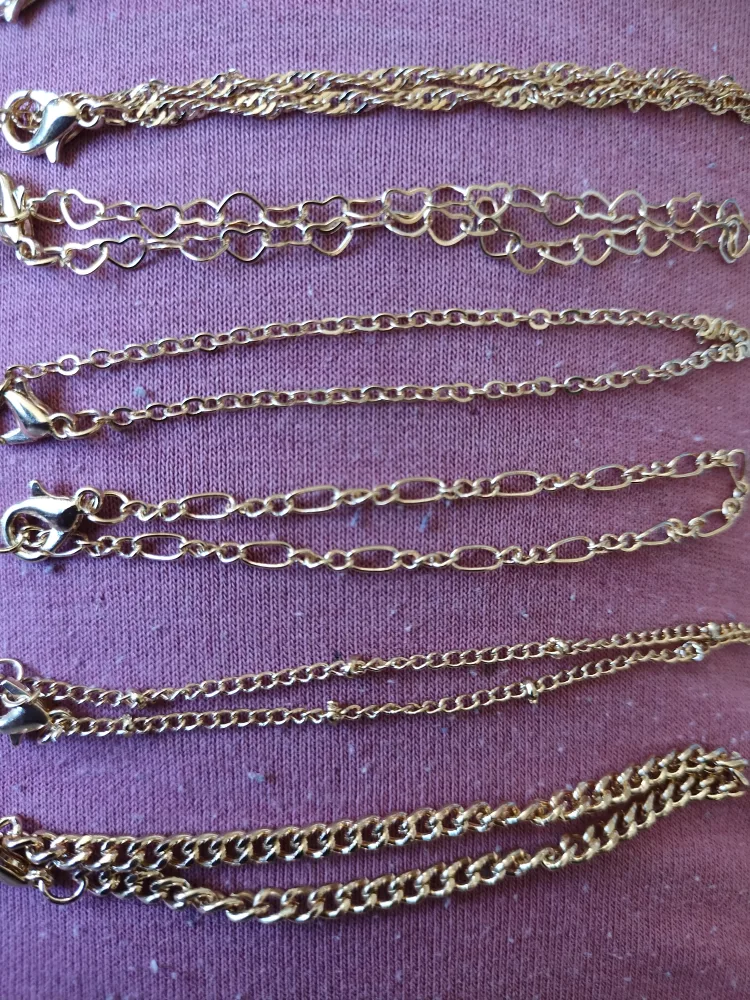 Gold Coloured Chain Bracelets image indicator(4)