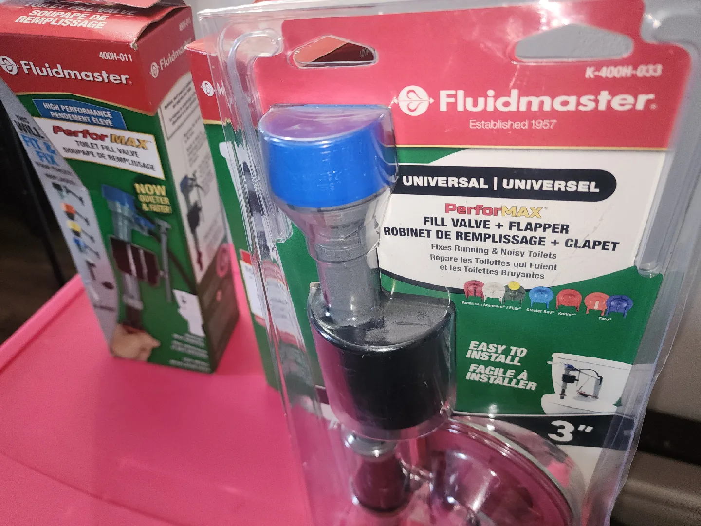 Fluidmaster Universal Toilet Fill Valve & Flapper Kit image indicator(4)