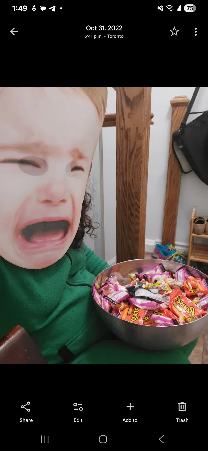 last minute Giant Baby costume (mask+adult onesie) thumbnail