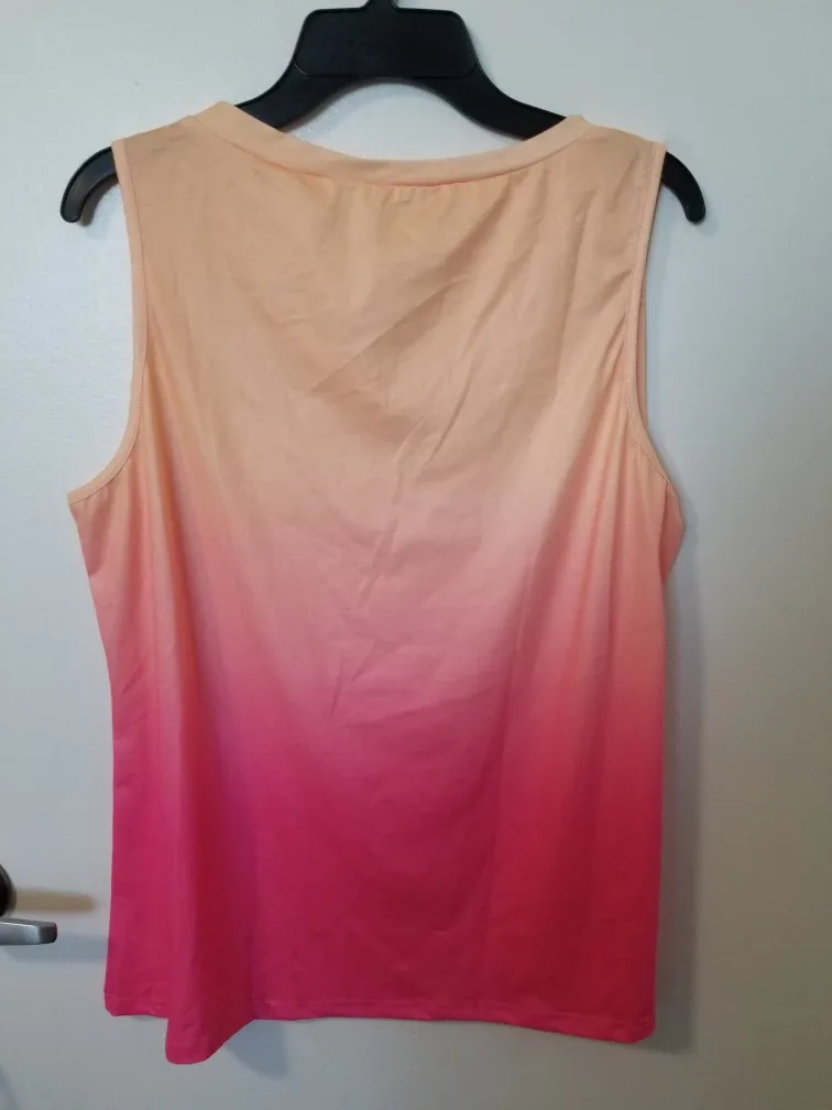 Etcyynew Ombre Sleeveless Top - Size L image indicator(2)