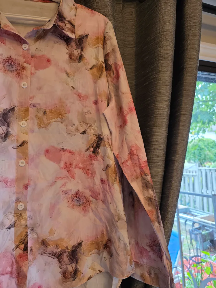 Floral Button-Up Long Sleeve Shirt image indicator(2)