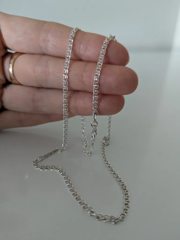 925 Sterling Silver 2.3mm Heart Chain image indicator(3)