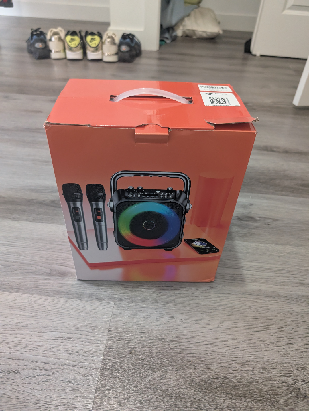 Portable Karaoke Speaker with 2 Microphones - New!