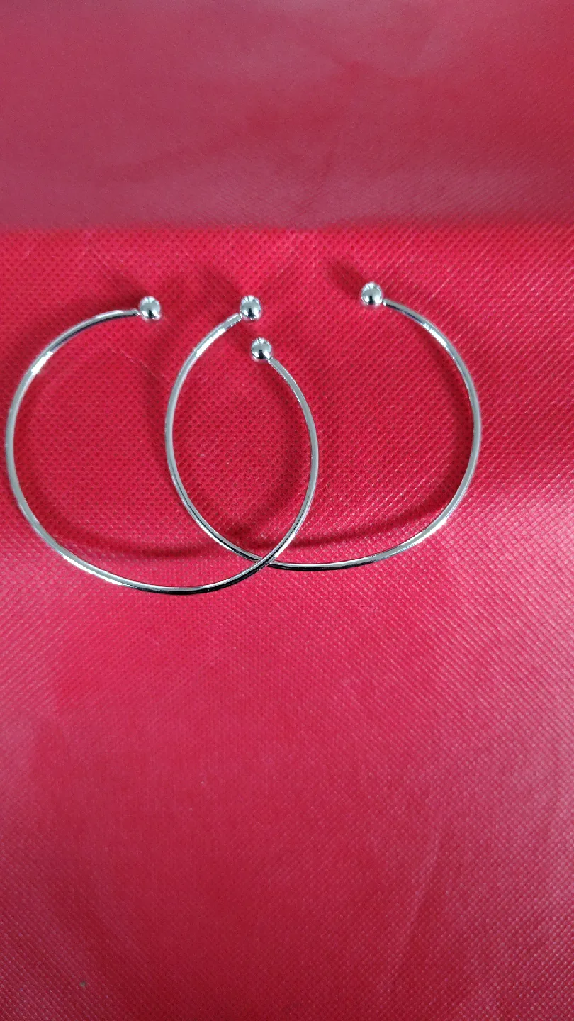 Silver Tone Bangle Bracelet Set thumbnail