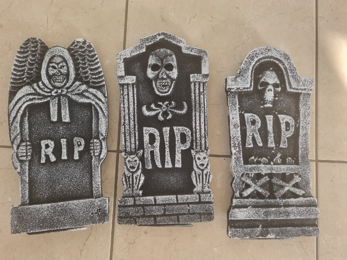 Halloween Tombstone Decorations - Set of 6 - photo 2
