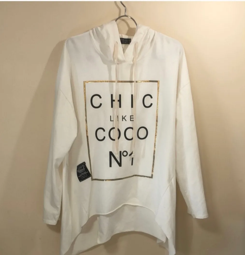 super nice high low white hoddie image indicator(2)