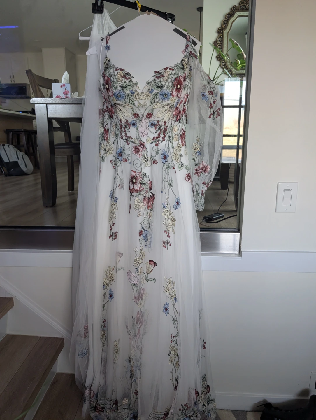 Floral Wedding Dress - Size 12 - photo 2