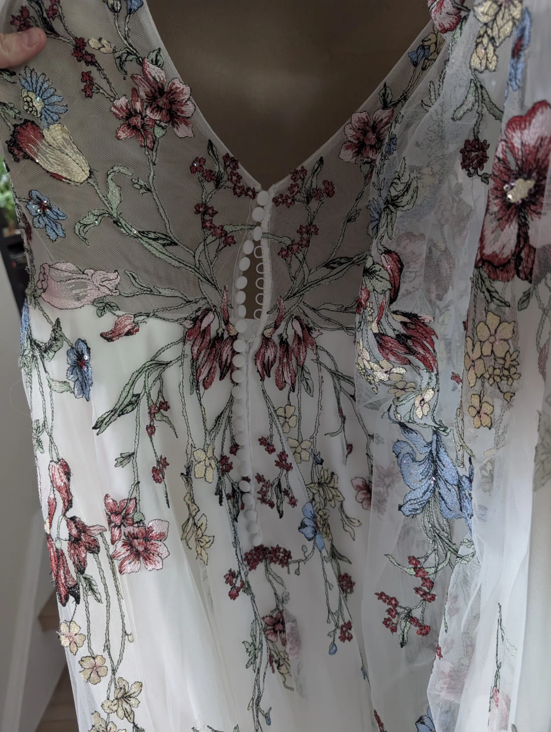 Floral Wedding Dress - Size 12 - photo 3