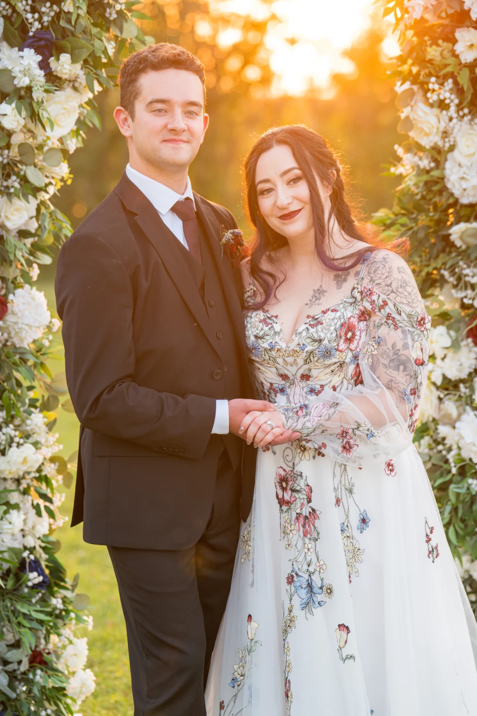 Floral Wedding Dress - Size 12 - photo 5