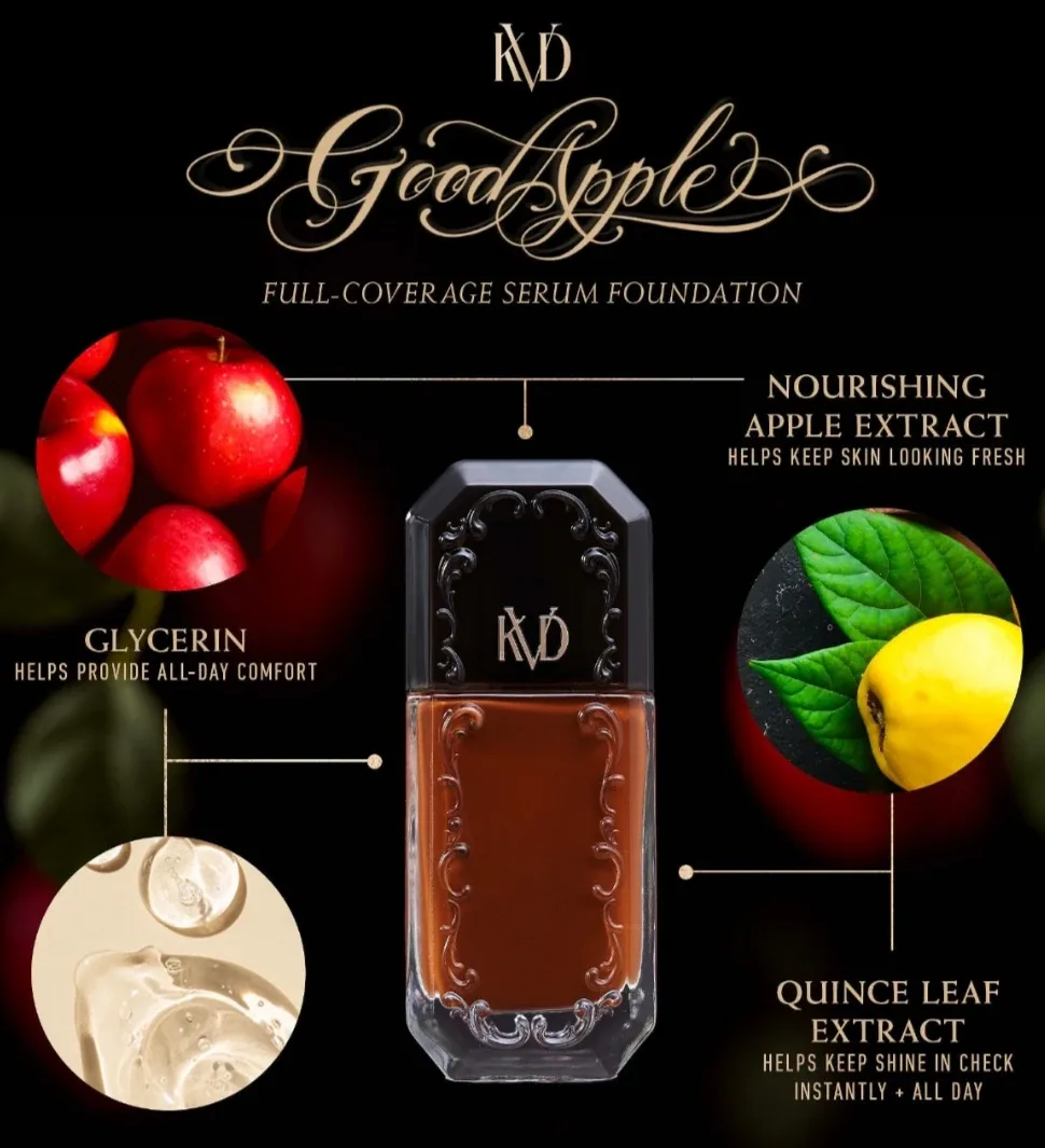 NIB KVD Vegan Beauty Good Apple Full-Coverage Serum Foundation image indicator(8)