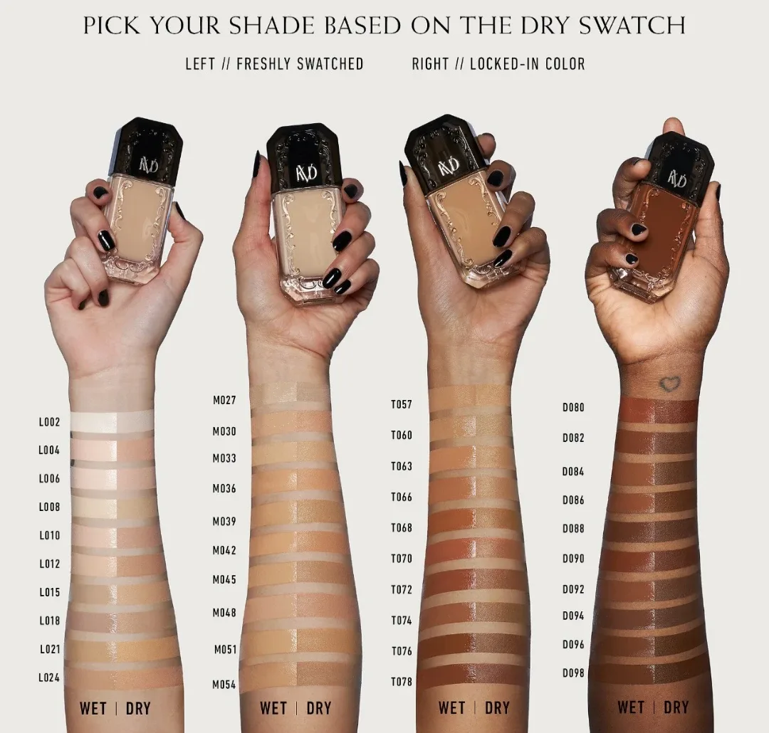 NIB KVD Vegan Beauty Good Apple Full-Coverage Serum Foundation image indicator(10)