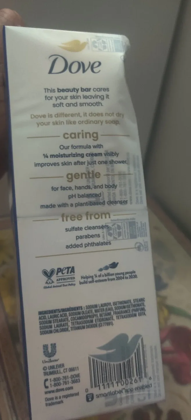 New Dove Original Moisturizing Cream Beauty Bar Soap, 12 pack image indicator(4)