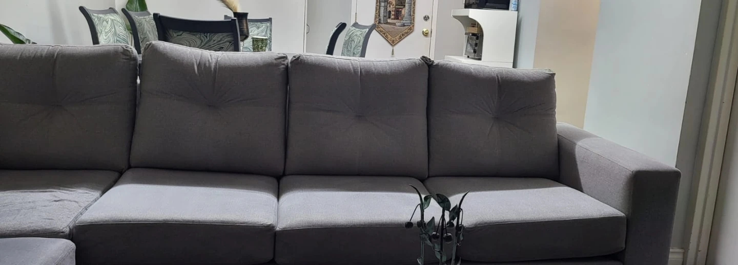 Beautiful Light Grey Sectional Sofa - photo 2