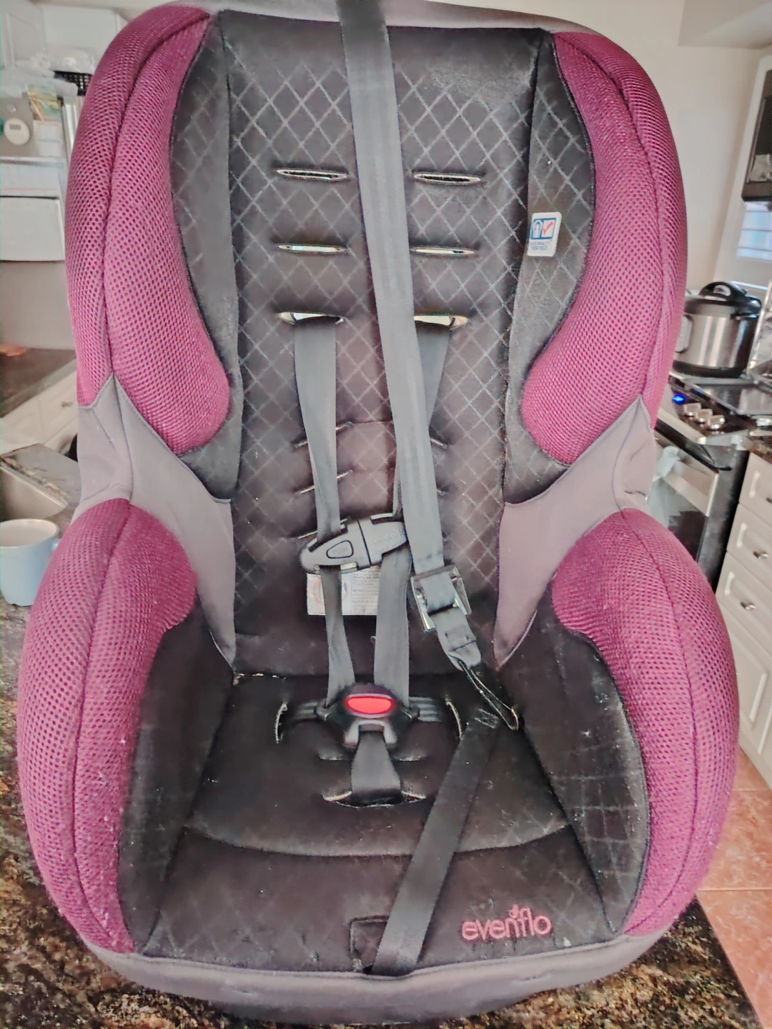 🥕Moving Sales Evenflo Car Seat - Purple & Black