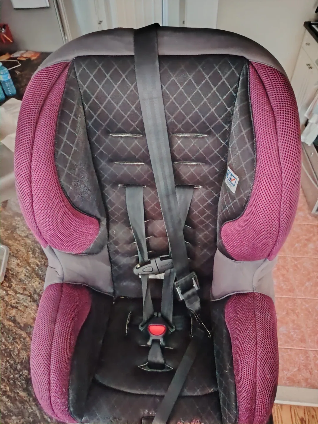🥕Moving Sales Evenflo Car Seat - Purple & Black image indicator(3)