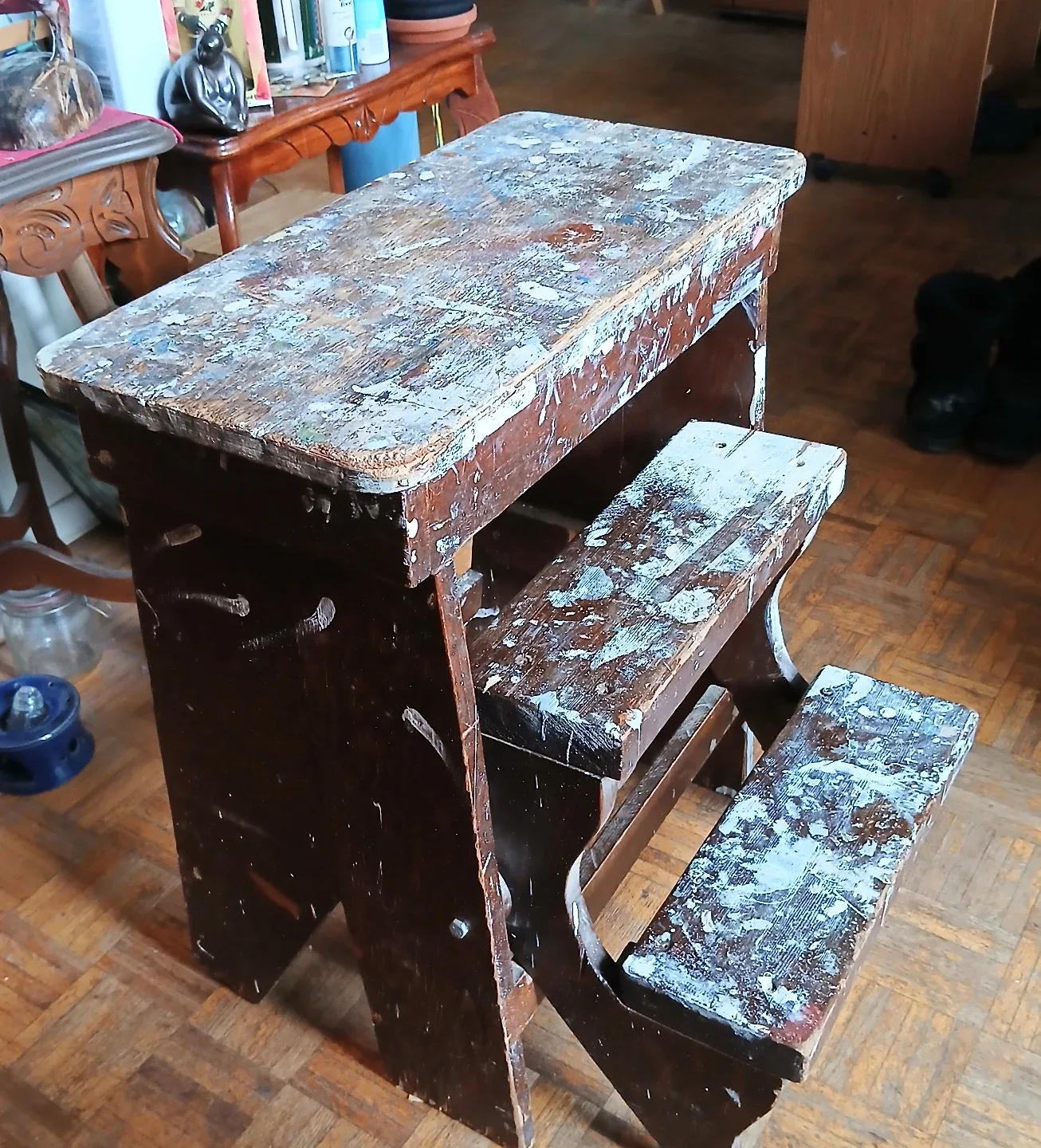 Vintage Wooden Step ladder thumbnail