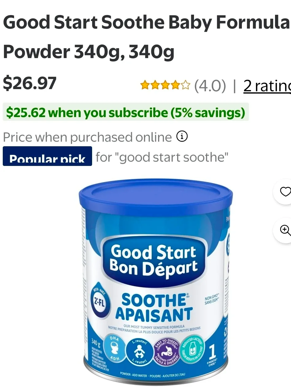 Good Start Soothe Infant Formula