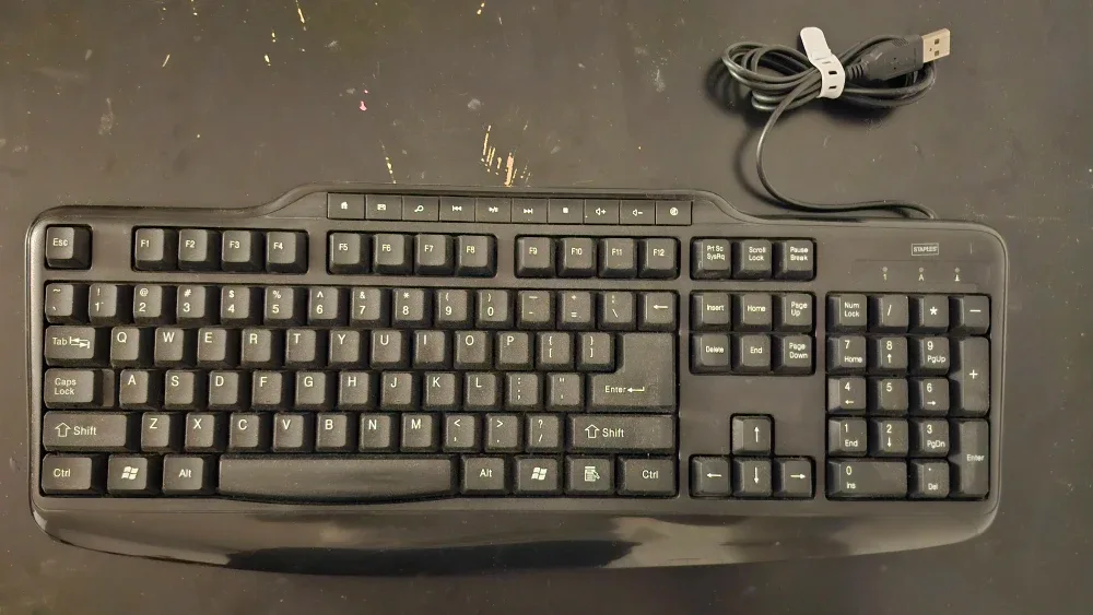 Staples Black Keyboard