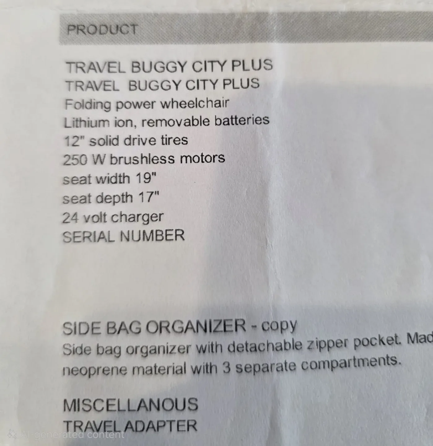 Travel Buggy Foldable Electric Wheelchair image indicator(7)