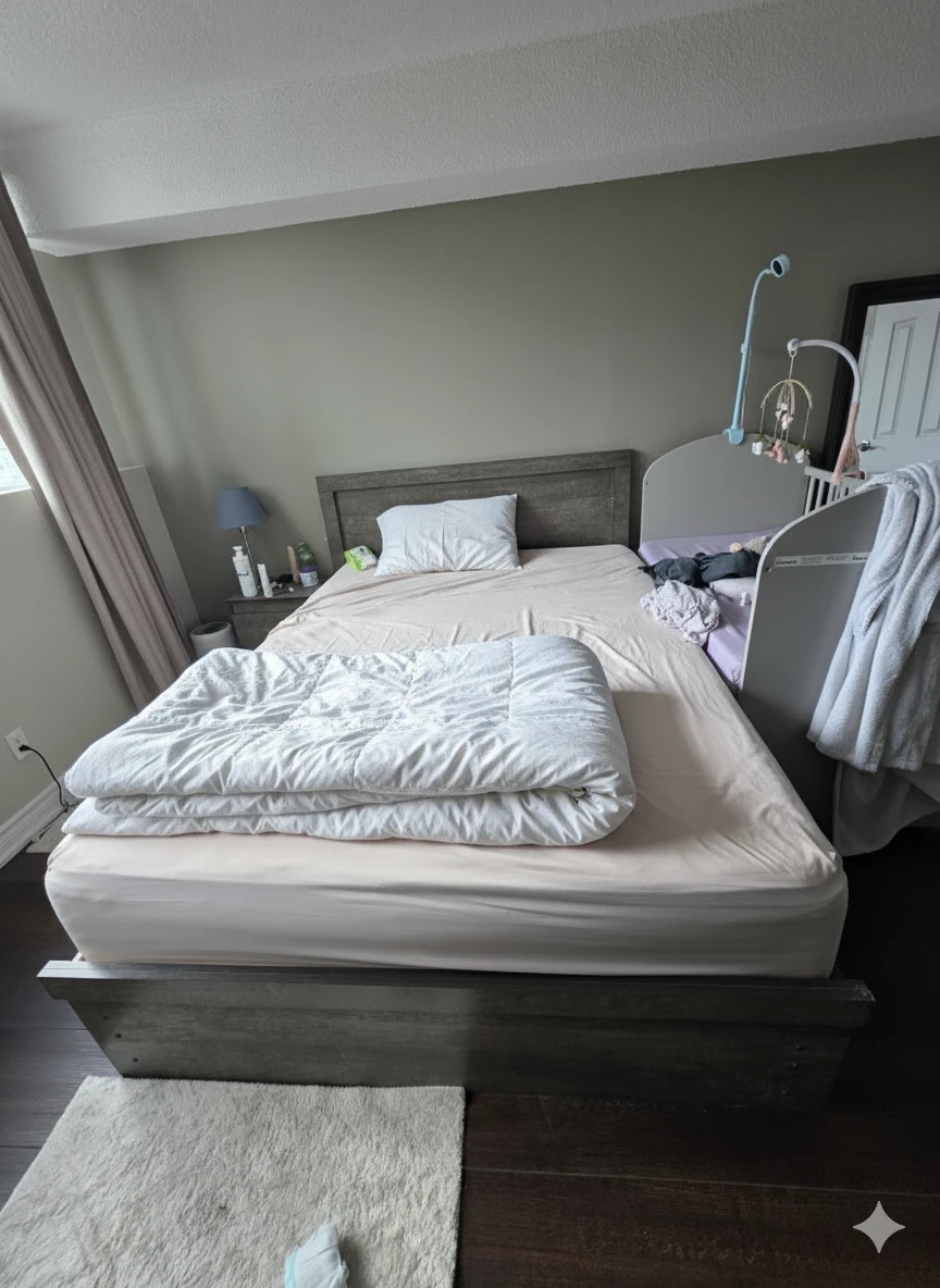 Queen Bed Frame with Storage Drawers