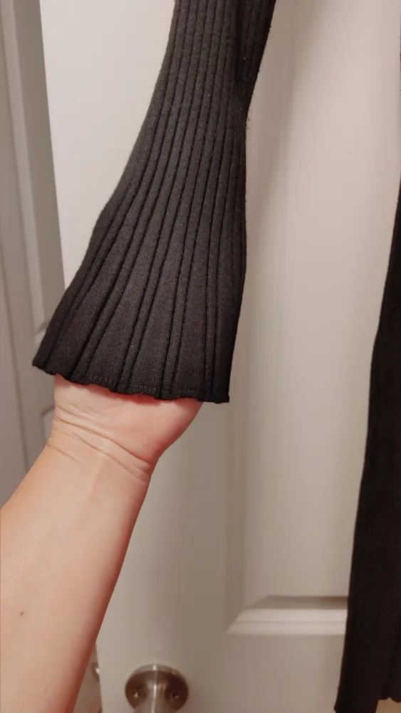 Black Ribbed Dress size Medium image indicator(4)