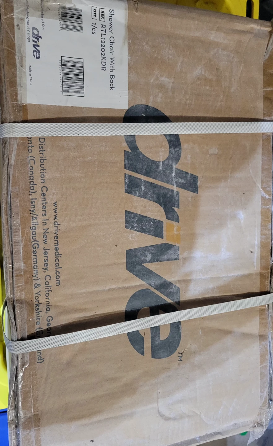 Drive RTL12202XDR Shower Chair with Back - New in Box!