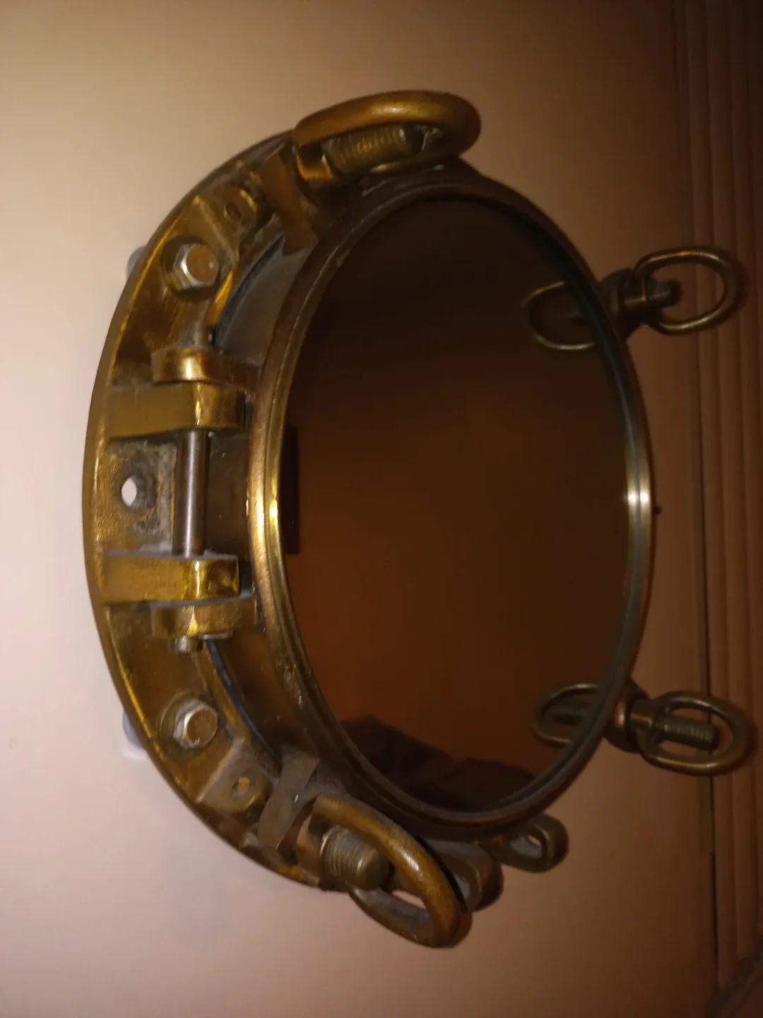 Port Hole - Solid Brass Authentic Ocean Liner Port Hole image indicator(3)