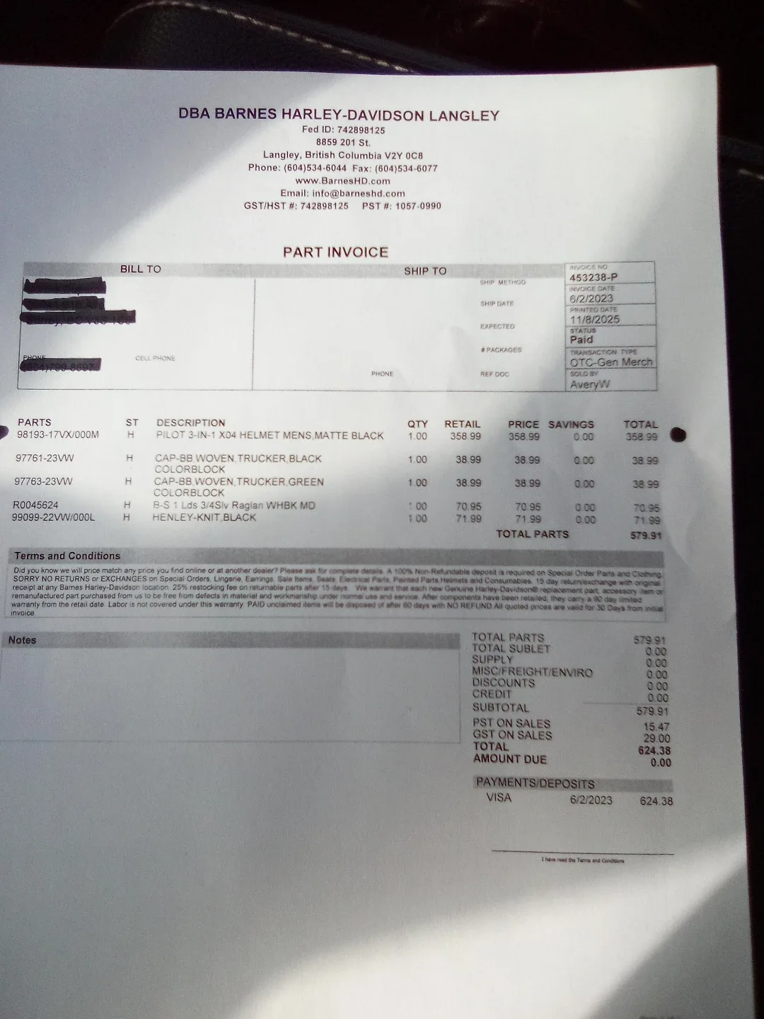 Harley-Davidson Pilot 3-in-1 HD-X04 Helmet / Size M image indicator(10)