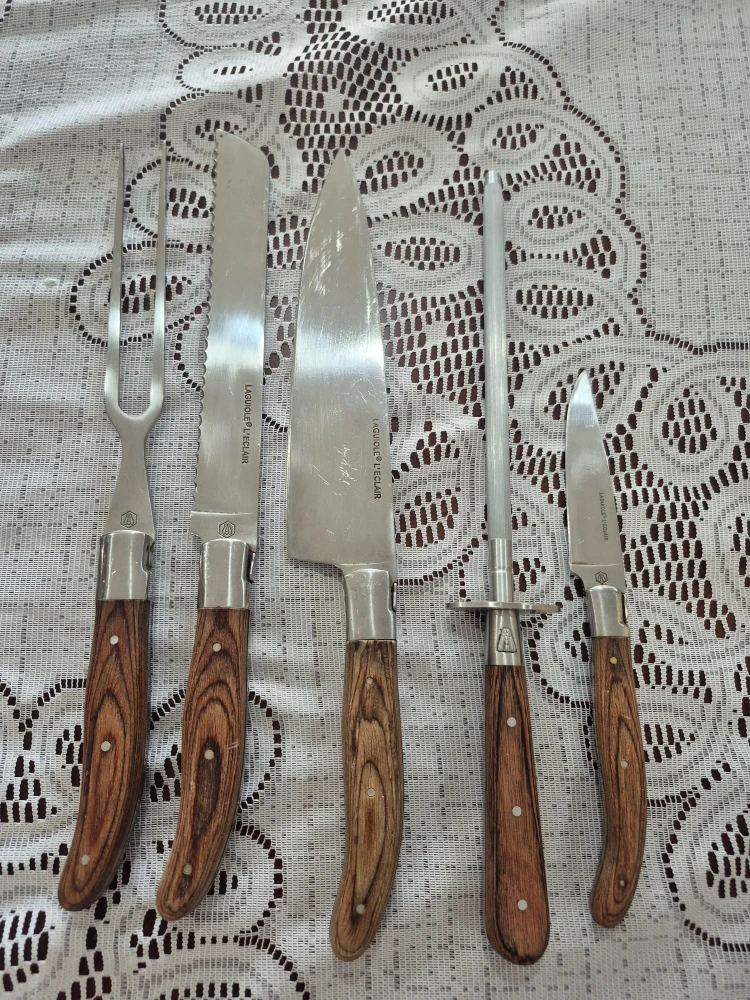 Laguiole Lesclat Knife Set with Block - photo 3