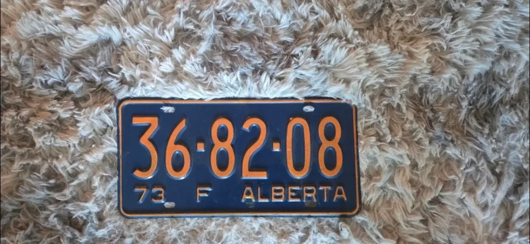 Vintage Alberta License Plate 1973