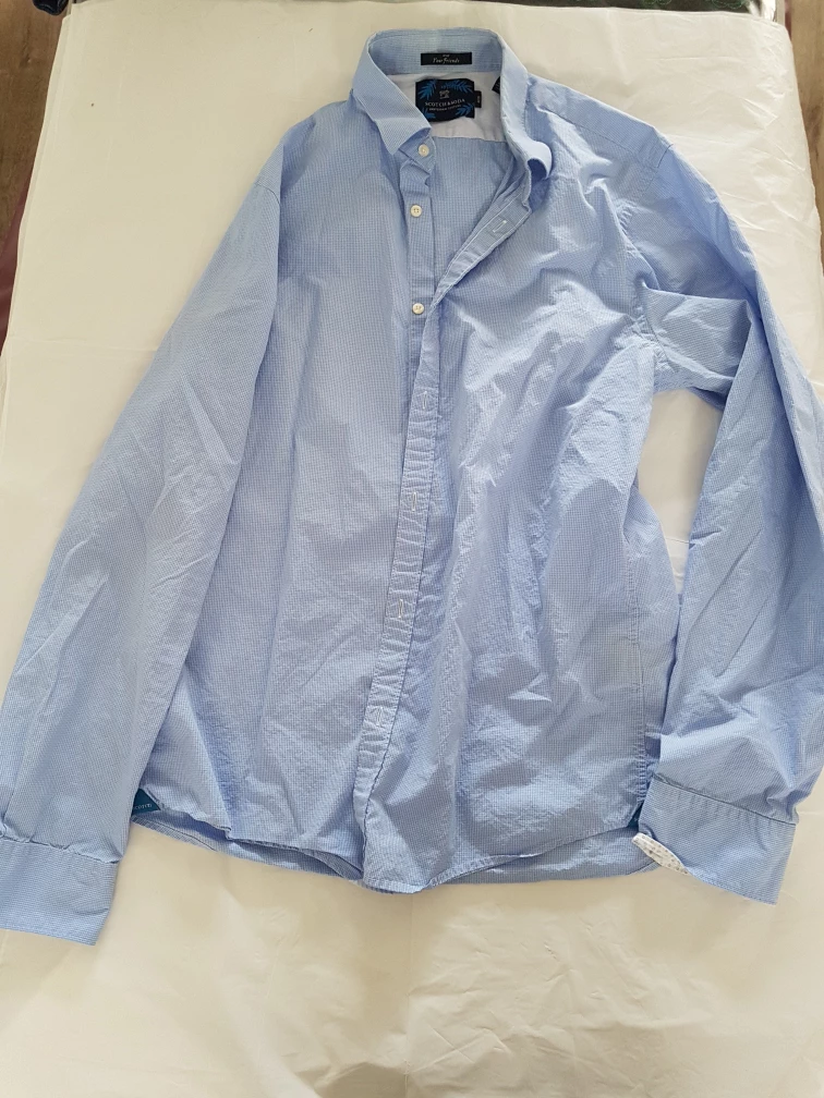 Scotch & Soda Light Blue Button-Down Shirt - Size L