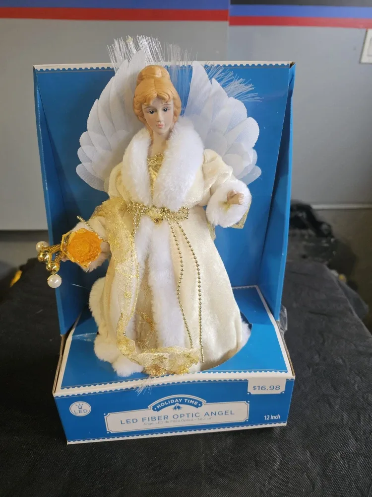 Holiday Time LED Fiber Optic Angel - 12 Inch image indicator(2)