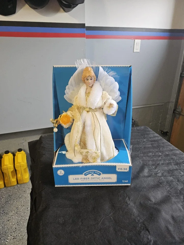 Holiday Time LED Fiber Optic Angel - 12 Inch image indicator(3)