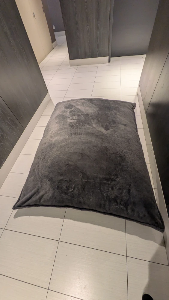 5.5 ft Grey Floor Pillow Lounger - photo 2