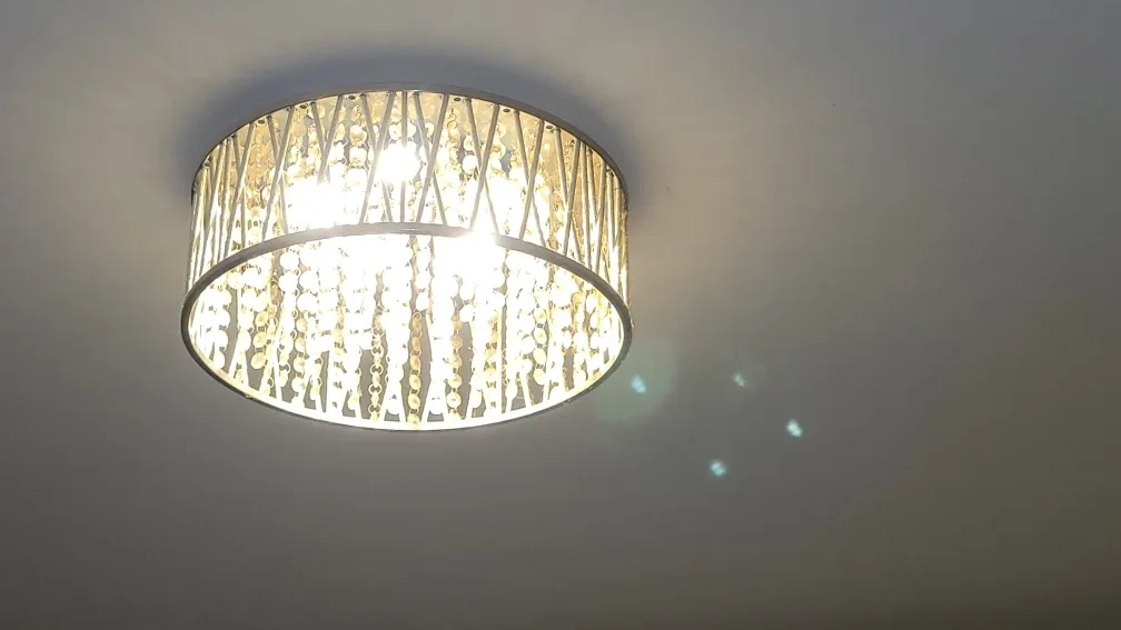 Ceiling Light Fixture with Crystal Beads!!! image indicator(3)