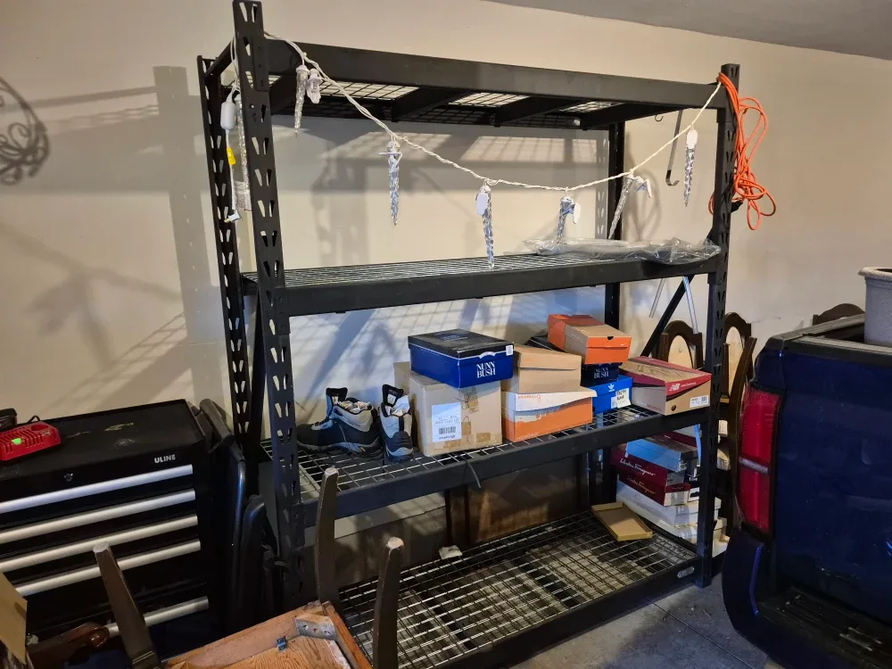 Black Wire Shelving Unit