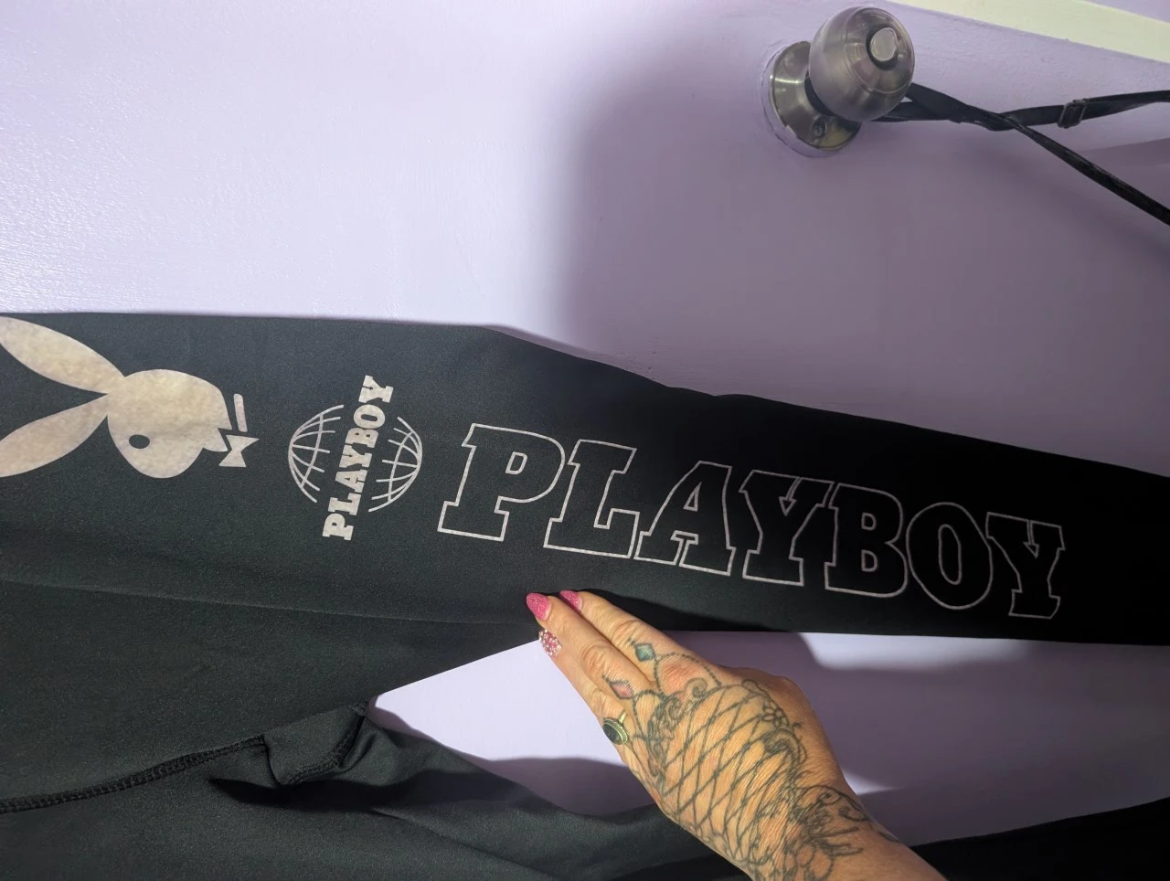 Playboy Black Leggings