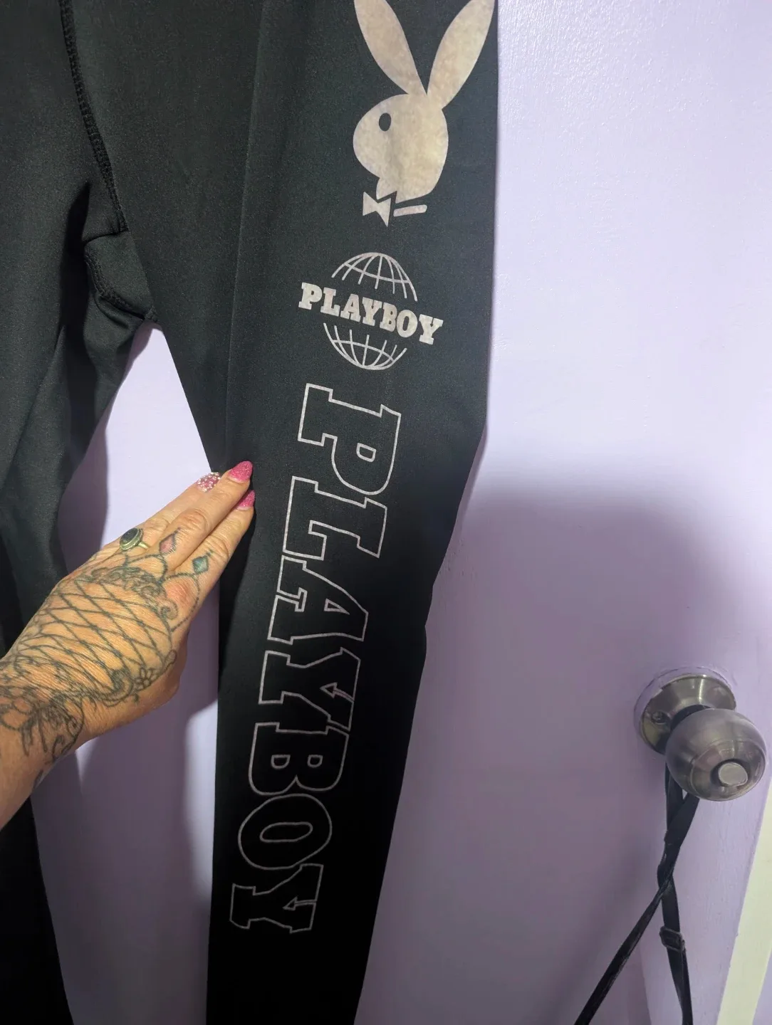 Playboy Black Leggings image indicator(4)