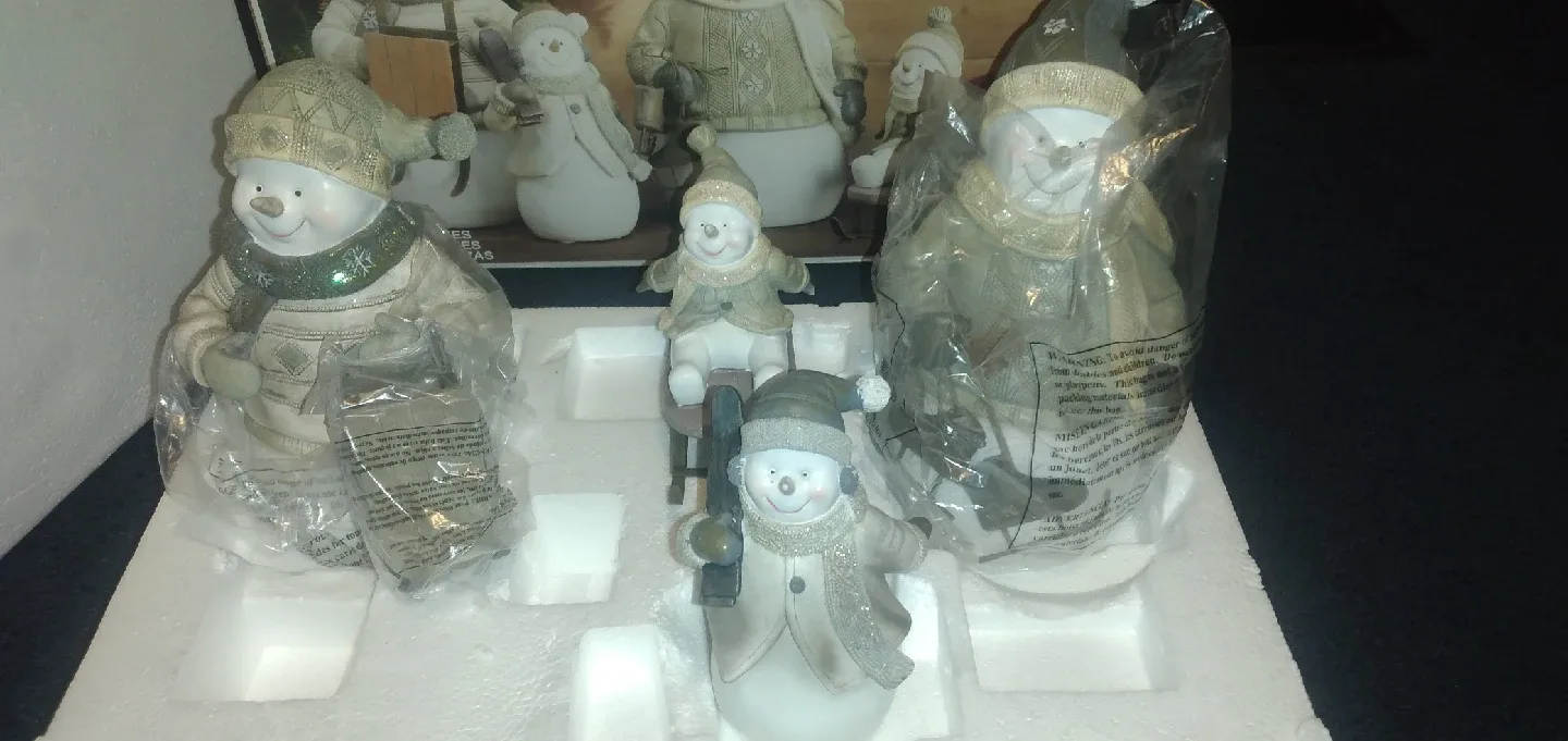 Snowman Family 4-Piece Set image indicator(4)