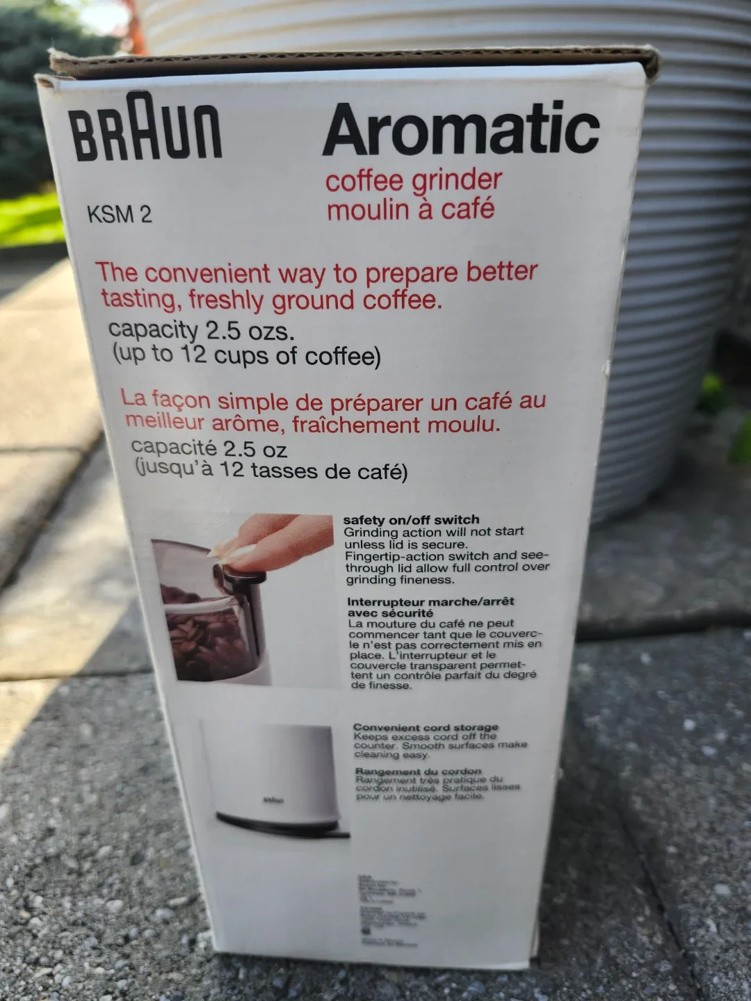 Braun KSM 2 Aromatic Coffee Grinder image indicator(2)