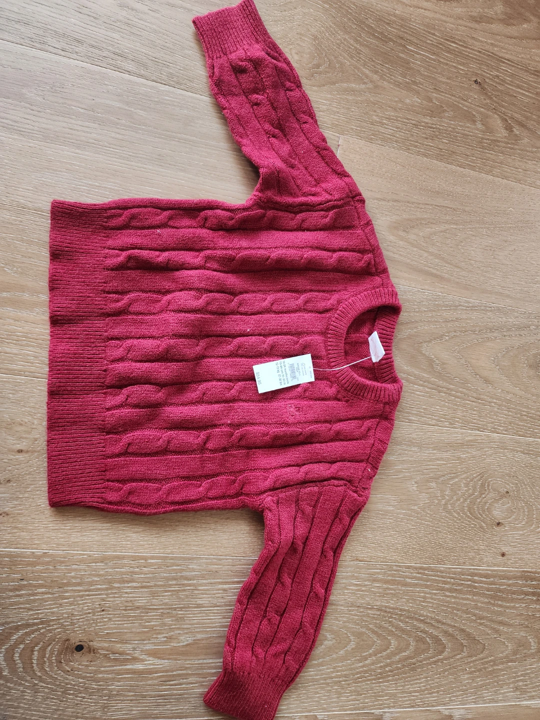 NWT Baby Gap Red Cable-Knit Sweater (18-24 Months)
