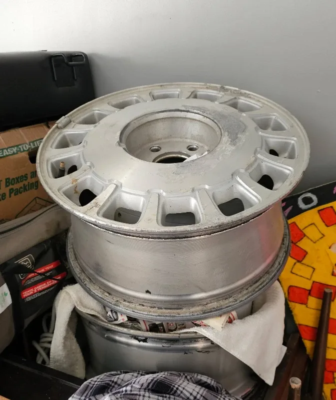 Two 15" cadillac rims.Used Aluminum Wheels