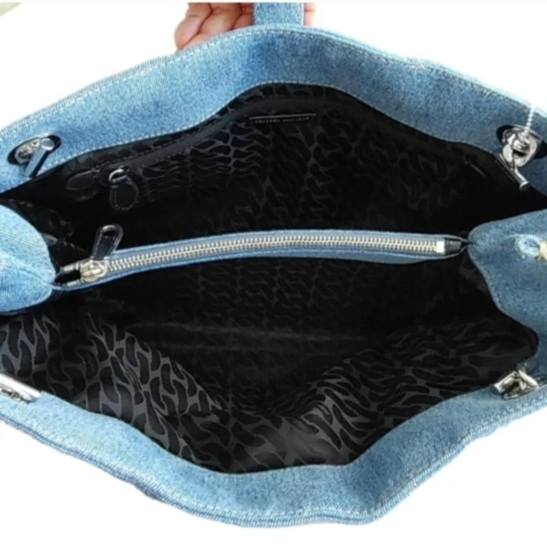 Rebecca Minkoff Denim Maxi Shoulder Tote Bag - photo 4